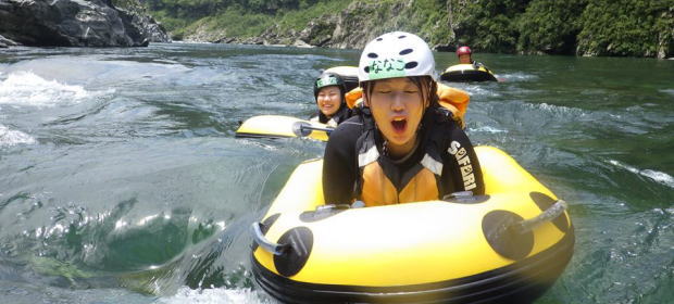 Hydro-speed on the upper Yoshino river